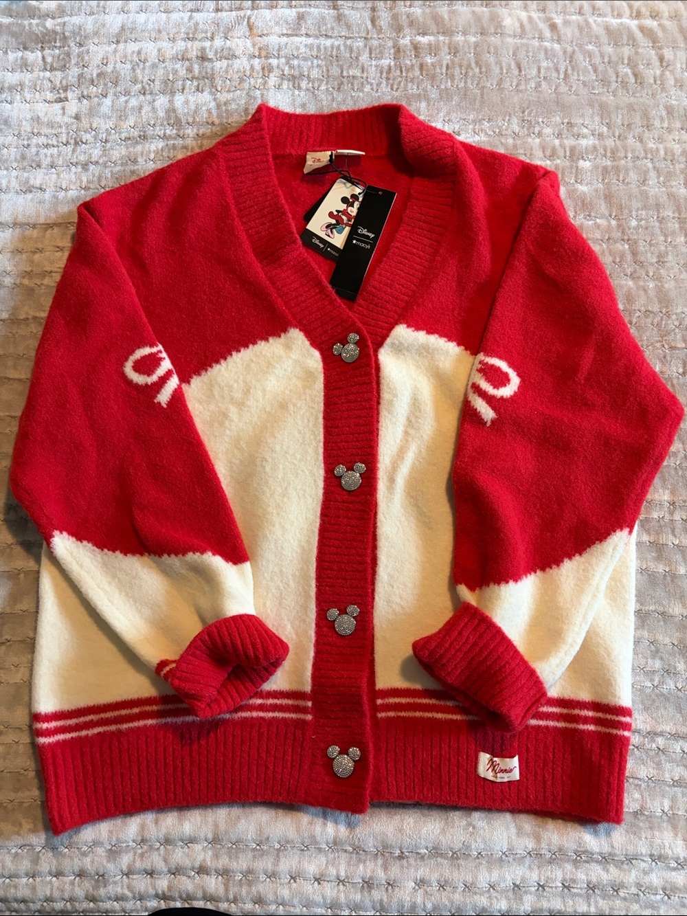 Disney Minnie Mouse cardigan embellished with Crystals by Swarovski